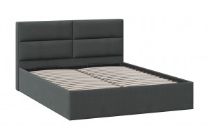 Кровать с ПМ Глосс 1800 Тип 1 с подъемным механизмом Велюр Графит