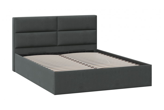 Кровать с ПМ «Глосс» 1800 Тип 1 (с подъемным механизмом) Велюр Графит
