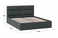 Кровать с ПМ «Глосс» 1800 Тип 1 (с подъемным механизмом) Велюр Графит