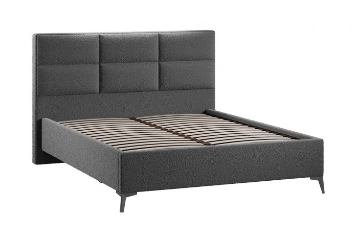 Кровать без ПМ «Делана» 1600 (без подъемного механизма) Экомех Barni Grey