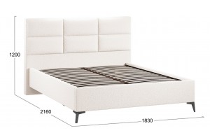Кровать без ПМ Делана 1600 (без подъемного механизма) Экомех Barni Milk