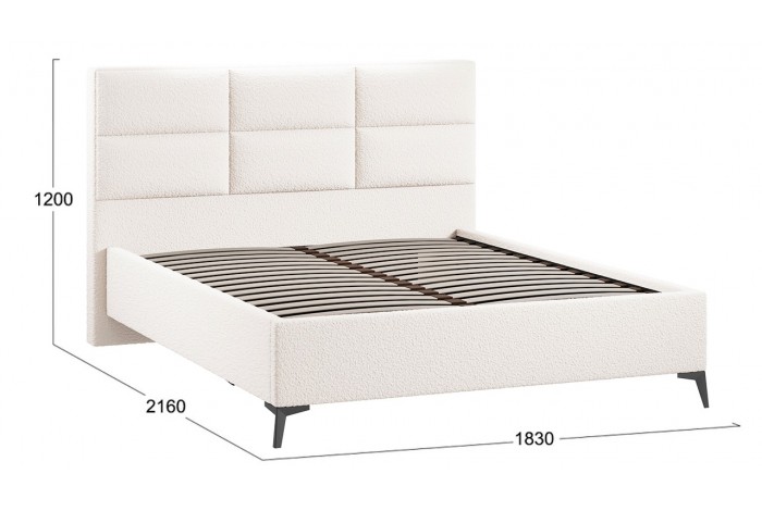 Кровать без ПМ «Делана» 1600 (без подъемного механизма) Экомех Barni Milk