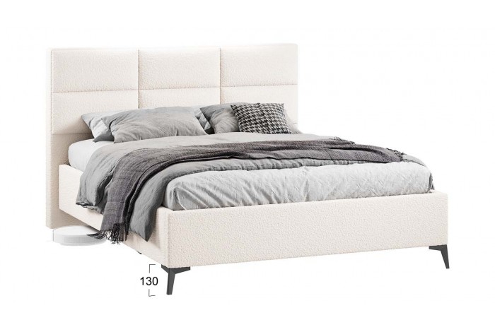 Кровать без ПМ «Делана» 1600 (без подъемного механизма) Экомех Barni Milk