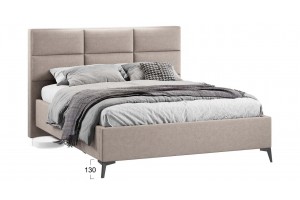 Кровать без ПМ Делана 1600 (без подъемного механизма) Микрошенилл Relax Latte