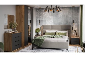 Кровать без ПМ Делана 1600 (без подъемного механизма) Микрошенилл Relax Mocco