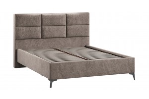 Кровать без ПМ Делана 1600 (без подъемного механизма) Микровелюр Wellmart Latte