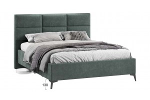 Кровать без ПМ Делана 1600 (без подъемного механизма) Велюр Brut Forest 09