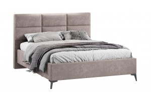Кровать без ПМ Делана 1600 (без подъемного механизма) Велюр Brut Mocco 06