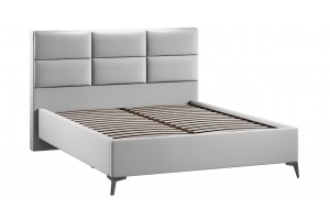 Кровать без ПМ Делана 1600 (без подъемного механизма) Велюр Confetti Silver