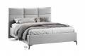 Кровать без ПМ «Делана» 1600 (без подъемного механизма) Велюр Confetti Silver