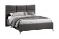 Кровать без ПМ «Делана» 1600 (без подъемного механизма) Велюр Графит