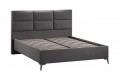 Кровать без ПМ «Делана» 1600 (без подъемного механизма) Велюр Графит