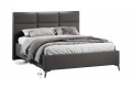 Кровать без ПМ «Делана» 1600 (без подъемного механизма) Велюр Графит