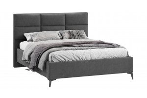 Кровать с ПМ Делана 1600 (с подъемным механизмом) Микрошенилл Relax Graphite