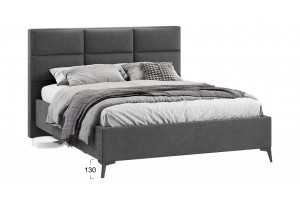 Кровать с ПМ Делана 1600 (с подъемным механизмом) Микрошенилл Relax Graphite