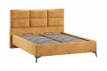 Кровать с ПМ «Делана» 1600 (с подъемным механизмом) Микровелюр Wellmart Yellow
