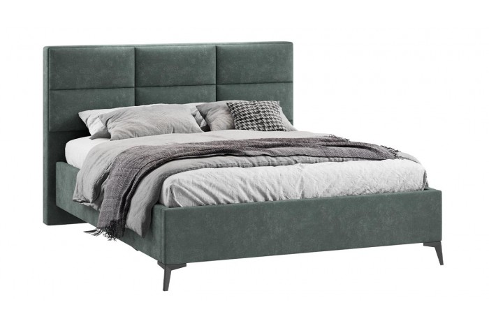 Кровать с ПМ «Делана» 1600 (с подъемным механизмом) Велюр Brut Forest 09