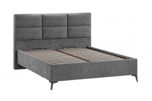 Кровать с ПМ Делана 1600 (с подъемным механизмом) Велюр Brut Grey 16