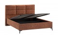 Кровать с ПМ «Делана» 1600 (с подъемным механизмом) Велюр Brut Terracot 13
