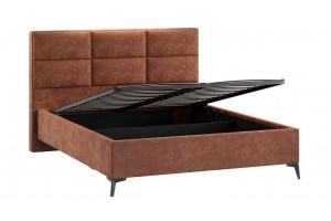 Кровать с ПМ Делана 1600 (с подъемным механизмом) Велюр Brut Terracot 13
