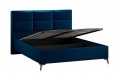 Кровать с ПМ «Делана» 1600 (с подъемным механизмом) Велюр Confetti Blue