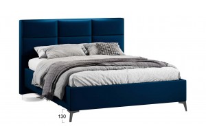 Кровать с ПМ Делана 1600 (с подъемным механизмом) Велюр Confetti Blue