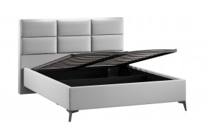 Кровать с ПМ Делана 1600 (с подъемным механизмом) Велюр Confetti Silver