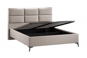 Кровать с ПМ Делана 1600 (с подъемным механизмом) Велюр Confetti Smoke
