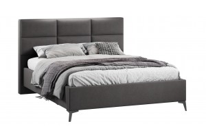 Кровать с ПМ Делана 1600 (с подъемным механизмом) Велюр Графит