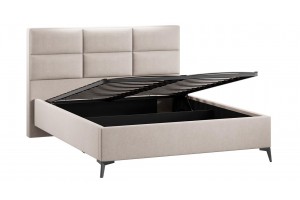 Кровать с ПМ Делана 1600 (с подъемным механизмом) Велюр Мокко светлый