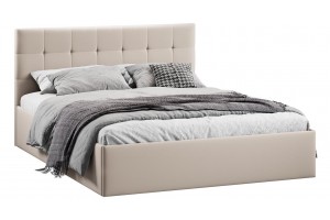 Кровать с ПМ Джоли 1400 Тип 1 (с подъемным механизмом) Велюр Confetti Cream