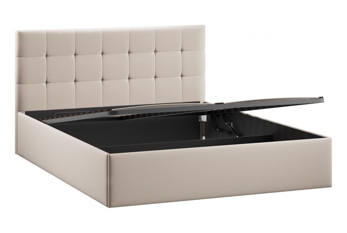 Кровать с ПМ «Джоли» 1400 Тип 1 (с подъемным механизмом) Велюр Confetti Cream