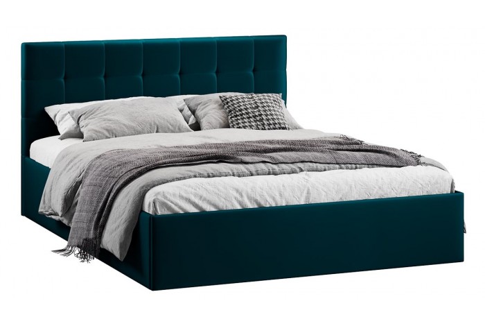 Кровать с ПМ «Джоли» 1400 Тип 1 (с подъемным механизмом) Велюр Confetti Izumrud