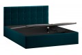 Кровать с ПМ «Джоли» 1400 Тип 1 (с подъемным механизмом) Велюр Confetti Izumrud
