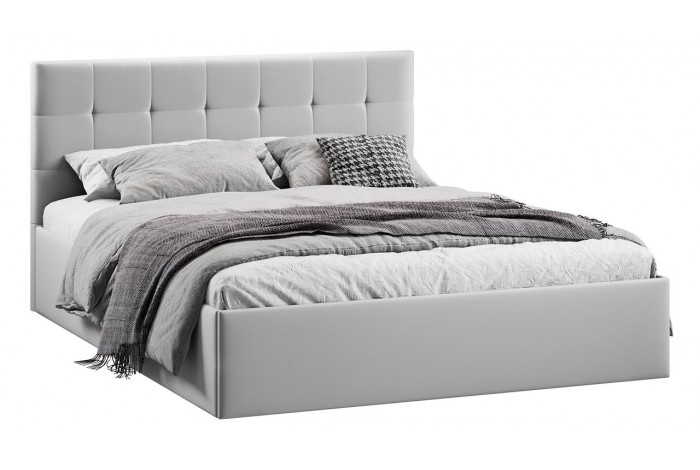 Кровать с ПМ «Джоли» 1400 Тип 1 (с подъемным механизмом) Велюр Confetti Silver