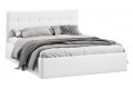 Кровать с ПМ «Джоли» 1600 Тип 1 (с подъемным механизмом) Экокожа Polo white