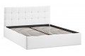 Кровать с ПМ «Джоли» 1600 Тип 1 (с подъемным механизмом) Экокожа Polo white