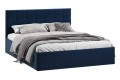 Кровать с ПМ «Джоли» 1600 Тип 1 (с подъемным механизмом) Микровелюр Wellmart Blue