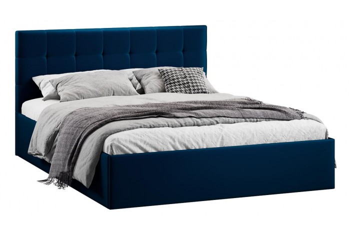 Кровать с ПМ «Джоли» 1600 Тип 1 (с подъемным механизмом) Велюр Confetti Blue