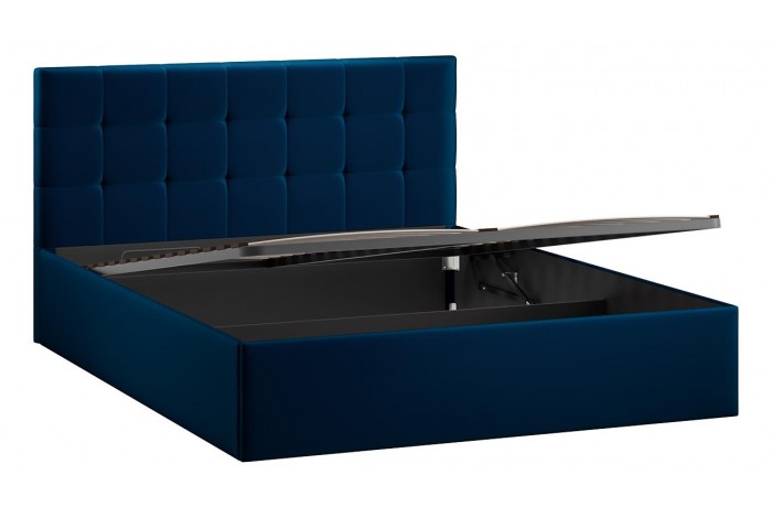 Кровать с ПМ «Джоли» 1600 Тип 1 (с подъемным механизмом) Велюр Confetti Blue