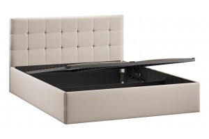 Кровать с ПМ Джоли 1600 Тип 1 (с подъемным механизмом) Велюр Confetti Cream