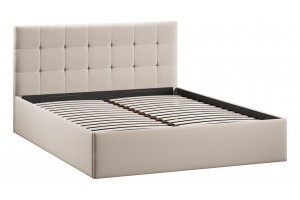 Кровать с ПМ Джоли 1600 Тип 1 (с подъемным механизмом) Велюр Confetti Cream