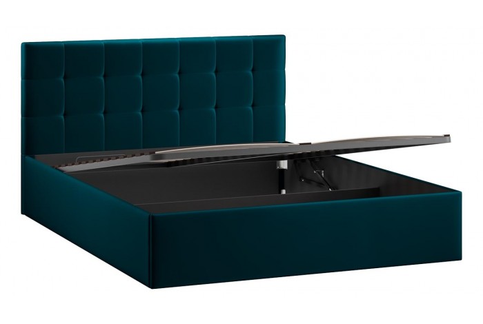 Кровать с ПМ «Джоли» 1600 Тип 1 (с подъемным механизмом) Велюр Confetti Izumrud