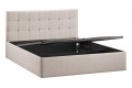 Кровать с ПМ «Джоли» 1600 Тип 1 (с подъемным механизмом) Велюр Мокко светлый