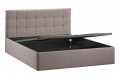 Кровать с ПМ «Джоли» 1600 Тип 1 (с подъемным механизмом) Велюр Мокко темный