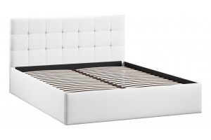 Кровать без ПМ Джоли 1800 Тип 1 (без подъемного механизма) Экокожа Polo white