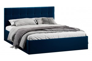 Кровать без ПМ Джоли 1800 Тип 1 (без подъемного механизма) Велюр Confetti Blue