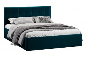 Кровать без ПМ Джоли 1800 Тип 1 (без подъемного механизма) Велюр Confetti Izumrud