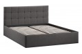 Кровать без ПМ «Джоли» 1800 Тип 1 (без подъемного механизма) Велюр Графит