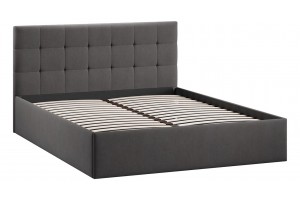 Кровать без ПМ Джоли 1800 Тип 1 (без подъемного механизма) Велюр Графит